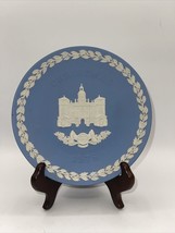 Wedgwood Blue Jasperware Christmas Plate - 1978 - Horse Guards - £15.17 GBP
