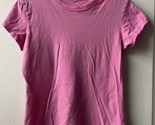 GH Pink Girls Medium Cap Sleeve Plain Cotton T shirt - $6.05