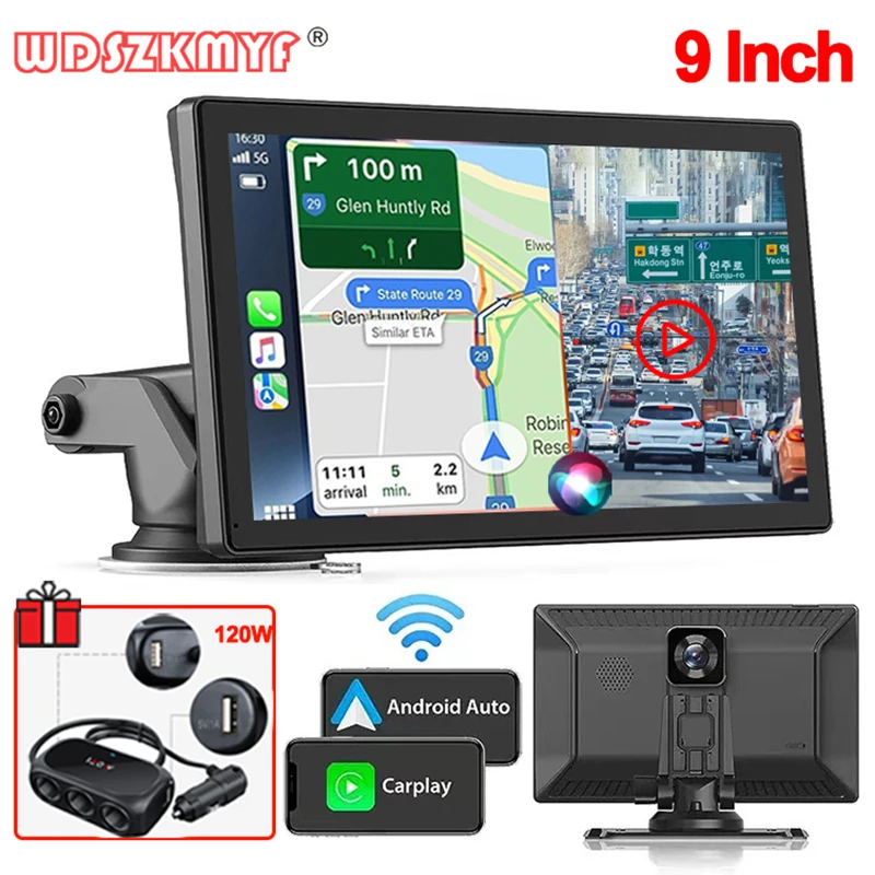 7/9&quot; Wireless Carplay Android Auto Automotive Multimedia GPS Car Play Car radio - £54.89 GBP+