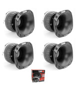 2 Pair of DS18 2&quot; 2560W 8 Ohm Titanium Compression Driver &amp; Aluminum Sho... - $491.99