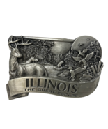 VTG Bergamot Brass Works Illinois The Great Escape Pewter Belt Buckle 1986 - £25.89 GBP