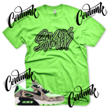 New Green SAVAGE Sneaker T Shirt for Air Max 90 Ghost Green Duck Camo Neon  - £20.31 GBP+