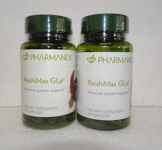 Two Pack: Nu Skin Nuskin Pharmanex ReishiMax GLP 60 Capsules SEALED x2 - £155.70 GBP