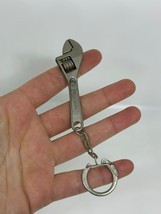 VTG Long Adjustable Wrench FOB Keychain Made In Hong Kong Gift Dad Grandpa - £12.97 GBP