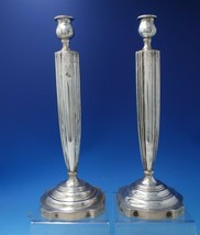 Victor Siedman Deco Style Sterling Silver Candlestick Pair #469X c.1925 (#5763) - £937.95 GBP