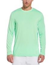 $55 PGA Tour Men&#39;s Mixed Media Sun Protection Golf Shirt Green Size: Large - £23.52 GBP