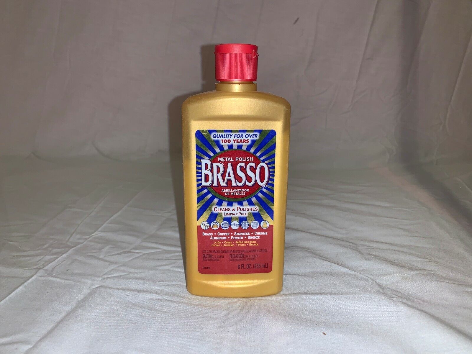 BRASSO CLEANS &amp; POLISH BRASS COPPER STAINLESS CHROME ALUMINUM PEWTER BRO... - $9.28