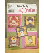 4970 Simplicity Crafts Sewing Pattern Nancy McHugh Bohemian Ladies Pillows - $199.87 MXN