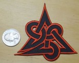 Celtic Triad / Knot Iron On Embroidered Patch 3 1/4 &quot; X 3 1/2 &quot; - £4.16 GBP