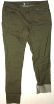 New NWT Womens 14 Prana Kara Jeans Cargo Green Dark Stretch Organic Performance - $127.71