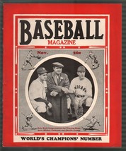 Baseball Magazine 11/1935-World Champions-Babe Ruth-Grimm-MLB-pix-info-FN - £480.88 GBP