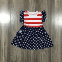 NEW Boutique 4th of July Patriotic American Flag Girls Stars Striped Dress - £6.69 GBP