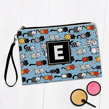 Funny Cats : Gift Makeup Bag Kids Drawing Cute Pattern Printed Pets Room Decor D - £9.55 GBP+