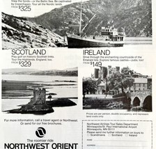 Northwest Orient Air Lines 1979 Advertisement Aviation Scandinavia Europ... - £19.29 GBP