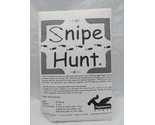 Snipe Hunt Board Game Pegamoose Games - $62.36