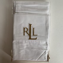 Ralph Lauren Dunham 1 standard Pillowcases  21x32" cotton white machine wash - $28.70