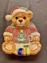 Jay imports Christmas Teddy Bear Nut, Candy Dish. - $17.82