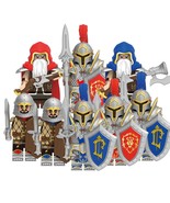8pcs Warcraft Army Footman Spearman Rifleman Militia Minifigures Buildin... - $30.07 CAD