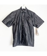 NWT Del Taco Chef Work Urban Collection Metallic Gray Button Short Sleev... - $570.90 MXN