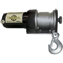 KEEPER Electric Winch, 2,000 lb. Single Line Pull, 12V DC, Black - $141.96