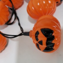 Halloween Pumpkin Jack O Lantern Blow Mold 10 on String Lights 9 &#39; Chris... - £13.06 GBP