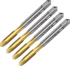 Uxcell 4Pcs Spiral Point Plug Taps, M5 X 0.8 Metric Thread Screw Tap, Titanium - £29.28 GBP