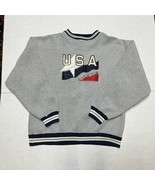 USA Olympic Embroidered Crewneck Sweatshirt - USA - Large - $655.48 MXN
