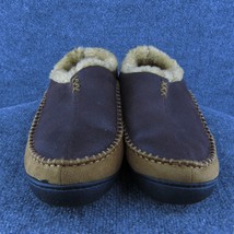 Merrimac Men Slipper Shoes Slipper  Brown Fabric Slip On Size 11 Medium ... - $16.78
