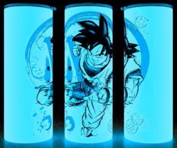 Glow in the Dark Dragon Ball Z Goku Anime Cup Mug Tumbler 20oz - £17.86 GBP