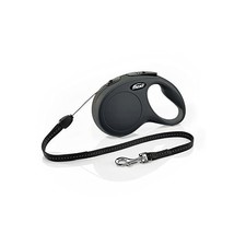 flexi New Classic Cord Black Retractable Dog Lead Small 12kg - 8m (26ft)  - £23.18 GBP