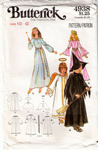‌Vintage 1980&#39;s Child&#39;s COSTUME Pattern 4938-b Girl Size 10 - £9.65 GBP