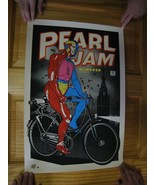 Pearl Jam Poster Holland Dude on Bike June 27th - $370.41 CAD
