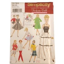 Simplicity 5785 Doll Clothes for 11.5&quot; 29cm Fashion Doll Blouse Coat Pants OS UC - £3.50 GBP