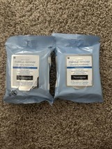 LOT OF 2 Neutrogena Makeup Remover Cleansing Towelettes Fragance Free 21ct - £6.54 GBP