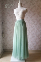 LIGHT GREEN Full Tulle Skirt Bridesmaid Custom Plus Size Tulle Skirts image 10