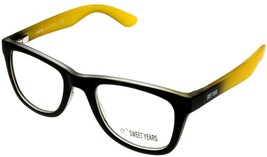 Sweet Years Eyewear Frame Black Yellow Square Italian Made SY320 05 - £28.68 GBP