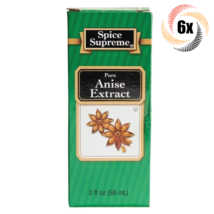 6x Packs Spice Supreme Pure Anise Flavor Extract | 2oz | Fast Shipping - £16.28 GBP