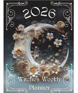 2026 Witchy Weekly Planner Wheel of The Year Full &amp; New Moon Dates Month... - $60.00