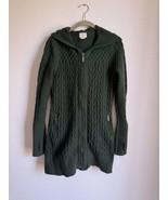 Vintage Telluride Clothing Co Wool? Zip Hooded Duster Sweater Cardigan K... - £12.90 GBP