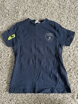 Lamborghini Little Girls Navy Short Sleeve Tee T-shirt Pull Over Italy S... - $14.01