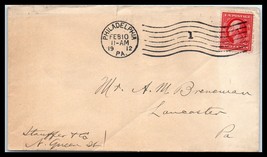 1912 US Cover - Philadelphia, PA to Lancaster, Pennsylvania F5 - £1.57 GBP