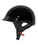 VCAN Cruiser Solid Gloss Black Half Face Motorcycle Helmet (XX-Large) - $4,104.72 MXN