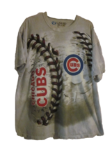 Chicago Cubs Baseball Liquid Blue Men’s T Shirt Size XL Short Sleeve Bas... - £11.95 GBP