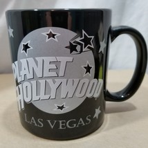 Planet Hollywood Las Vegas Black Ceramic Coffee Cup Mug 1991 - £5.34 GBP