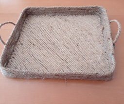 Handmade rope breakfast tray - £51.17 GBP