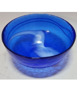 Effetre Murano Blue &amp; White Glass Bowl 5.5&quot; - $98.99