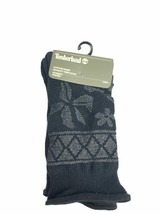 Timberland Black Cotton Blend Novelty Crew 1 Pair Women’s Socks A1EDA-001 - £6.57 GBP
