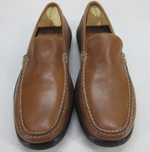 Tommy Bahama TB-324 Driving Moc Stitched BRANDY Leather Loafers Men&#39;s Size 9.5M - £42.74 GBP