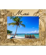 Maui Hawaii Laser Engraved Wood Picture Frame Landscape (5 x 7) - $30.99