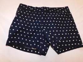 Tommy Hilfiger Women&#39;s Ladies Short Shorts Size 12 Navy blue White Dots GUC - £27.12 GBP